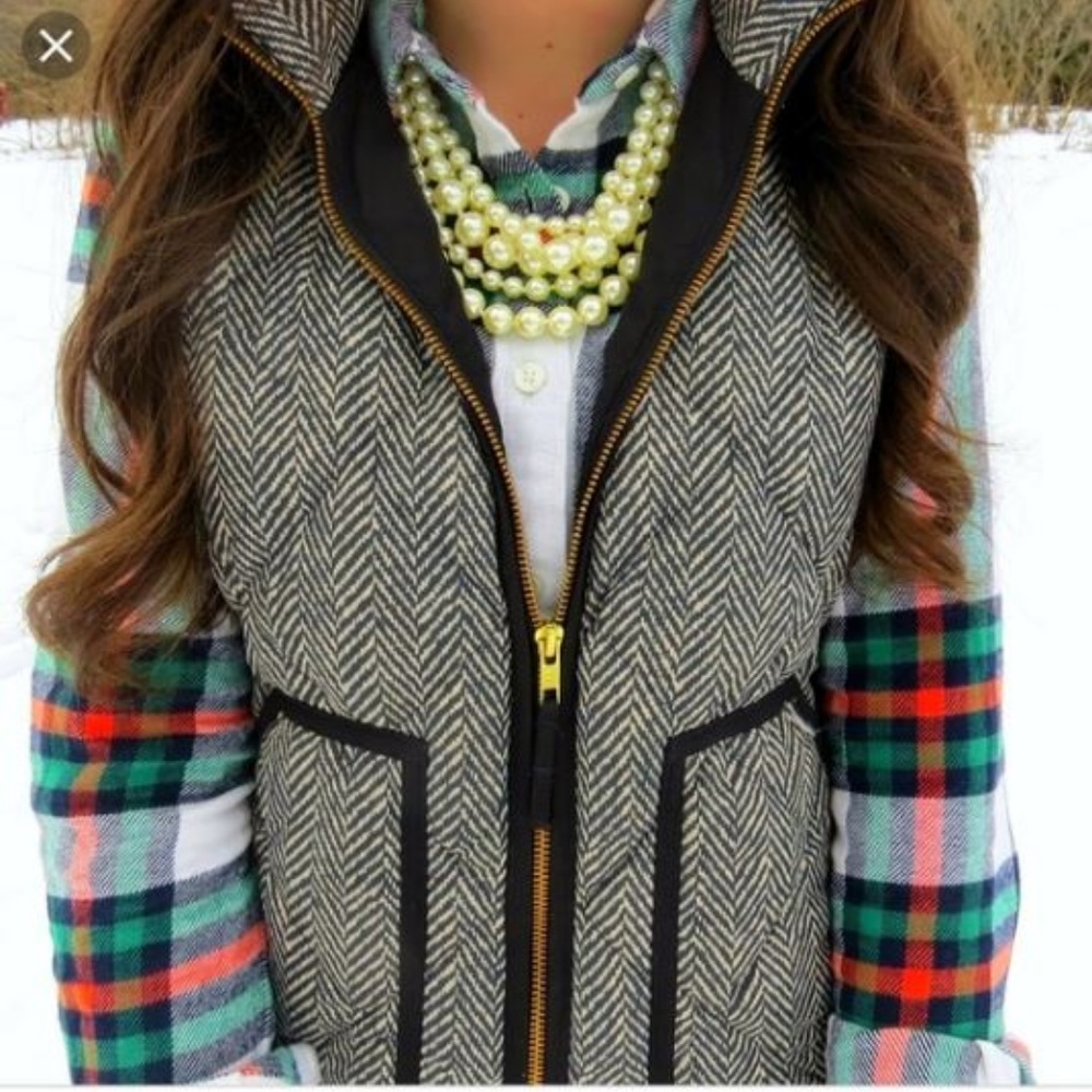 Excursion Vest Herringbone Quilted Down Puffer - image 3